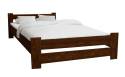 Solidne łóżko drewniane do sypialni