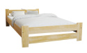 Solidne łóżko drewniane do sypialni