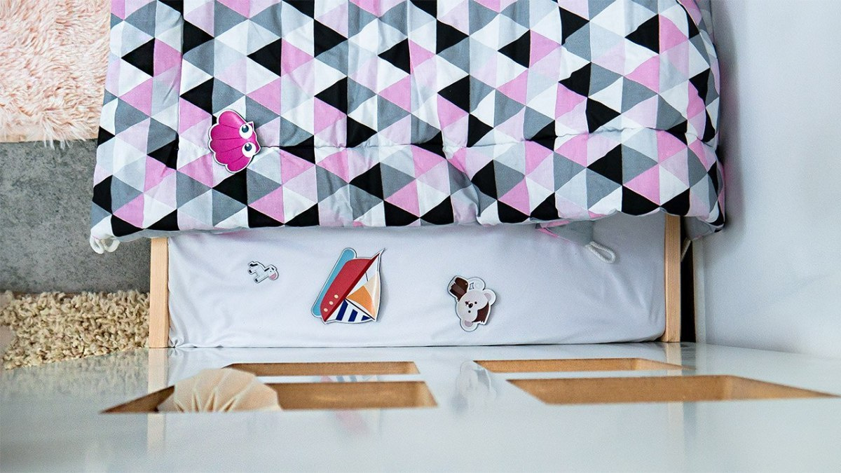 Łóżko dziecięce domek w stylu skandynawskim