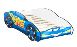 łóżko dziecięce w kształcie samochodu Zyg-Zak Niebieski