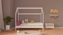 Łóżko domek dla dziecka z barierką