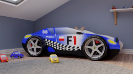 Łóżko dziecięce auto Formuła 1